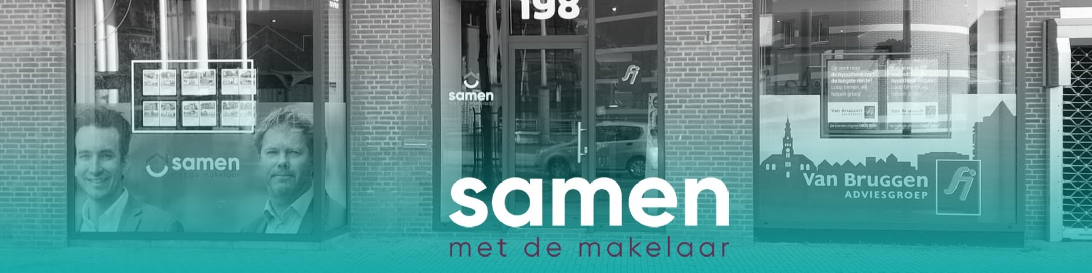 Team foto van SAMEN met de makelaar