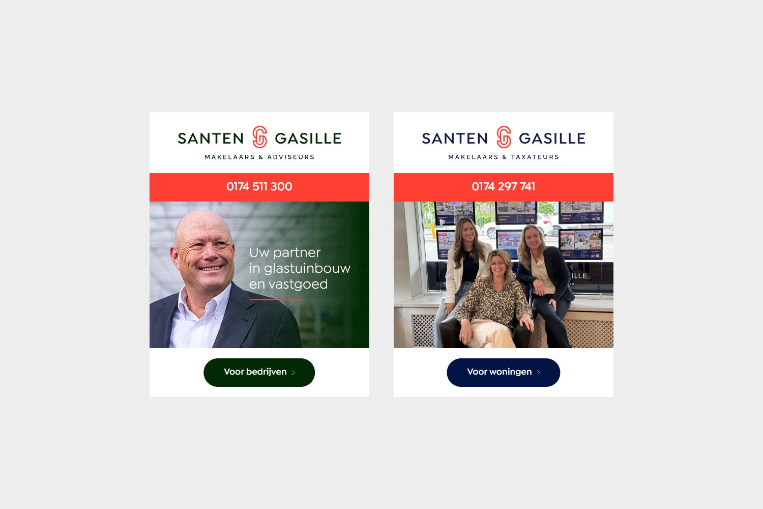 Screenshot van de website van www.santen-gasille.nl