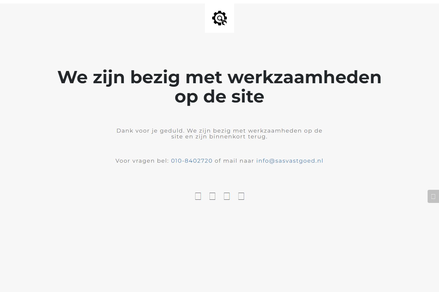 Screenshot van de website van www.sasvastgoed.nl