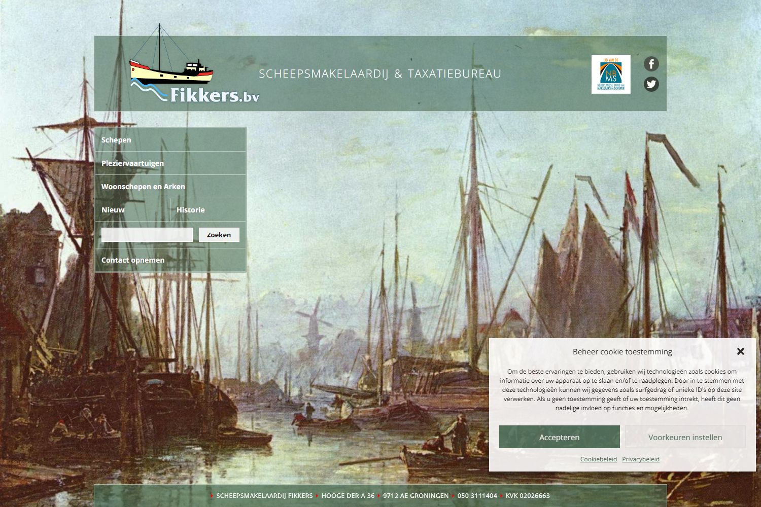 Team foto van Scheepsmakelaardij Fikkers