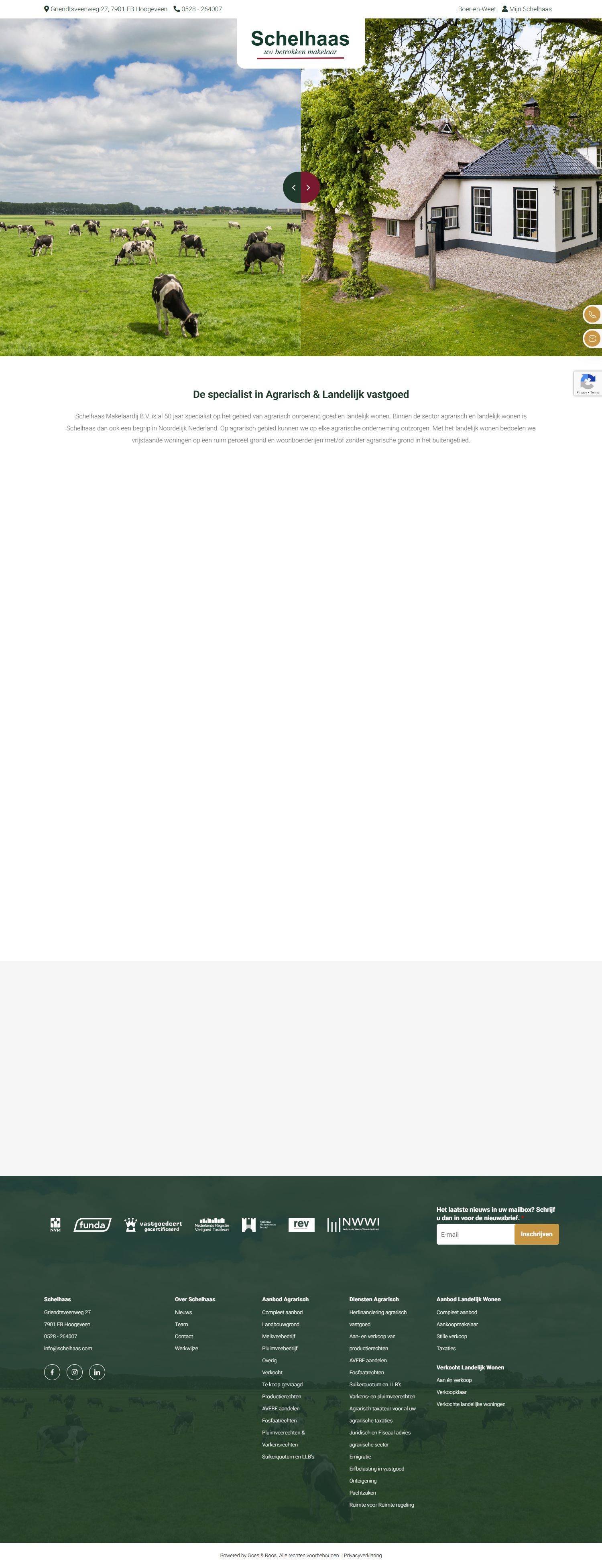 Screenshot of the website of www.schelhaas.com