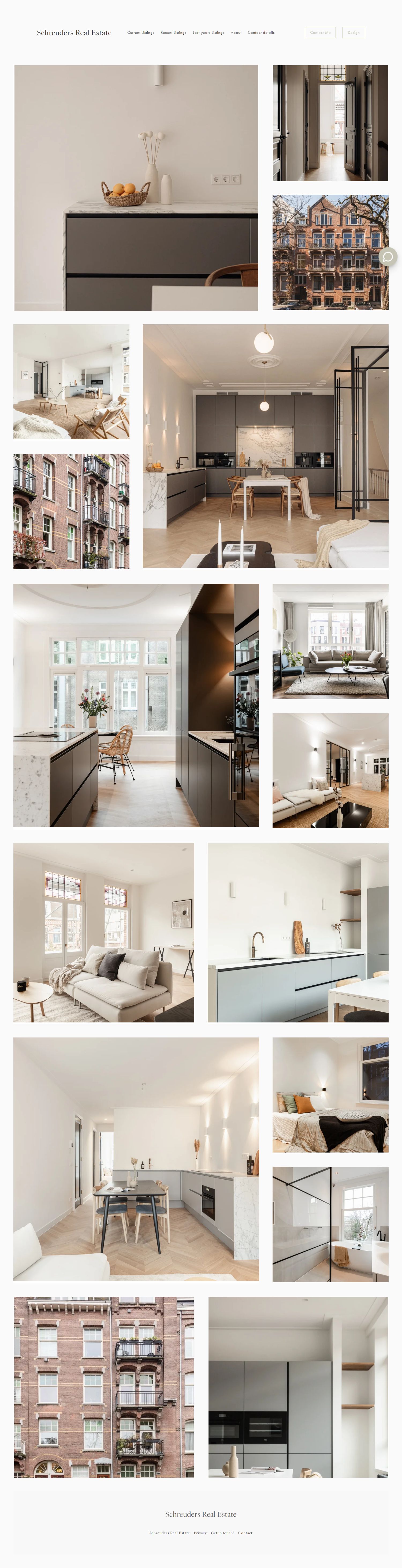 Screenshot of the website of www.schreuders.house