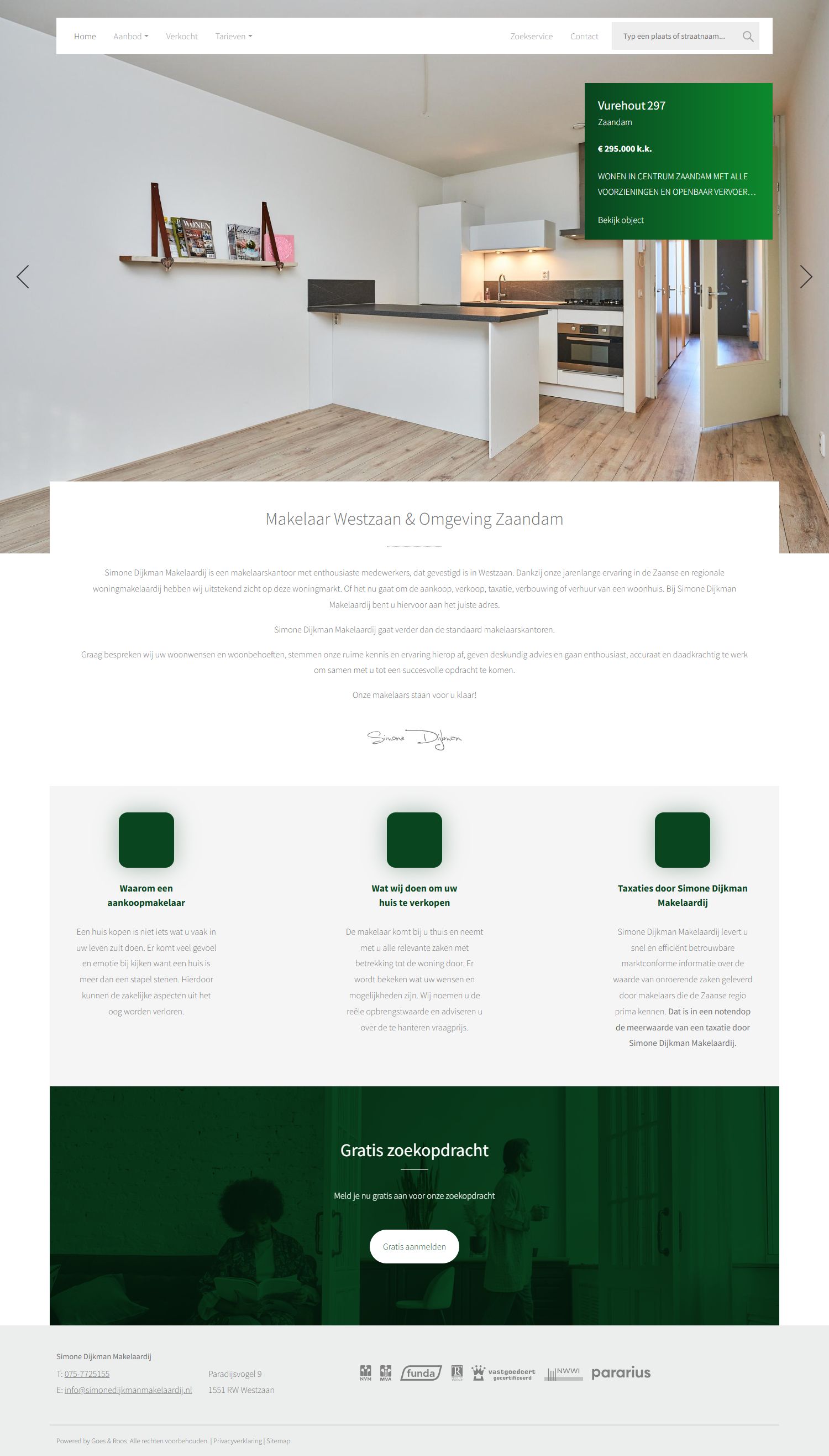 Photo de bureau Simone Dijkman Makelaardij