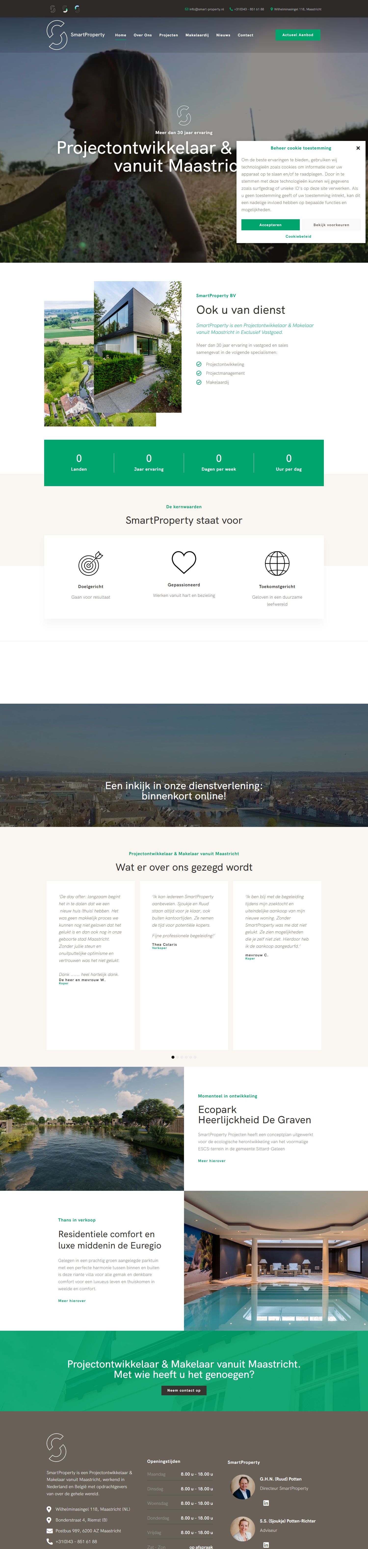 Capture d'écran du site web de www.smart-property.nl