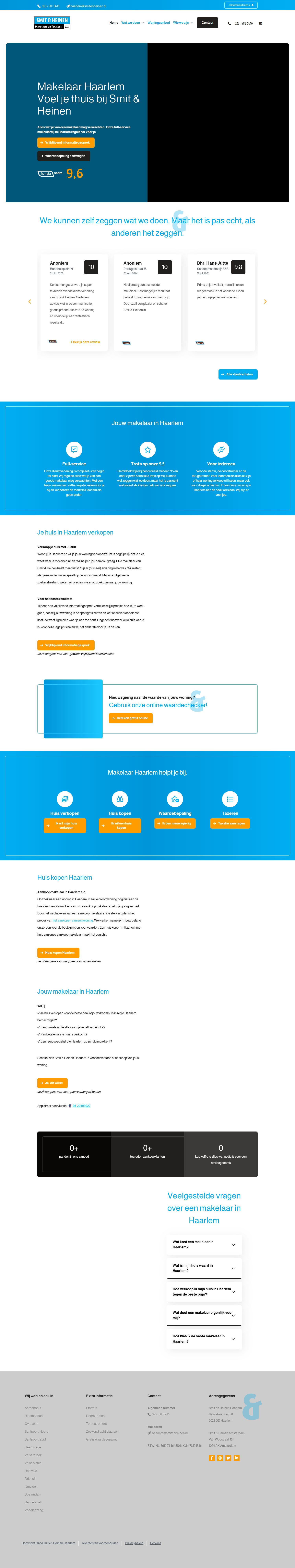 Screenshot der Website von www.makelaardijhaarlem.nl