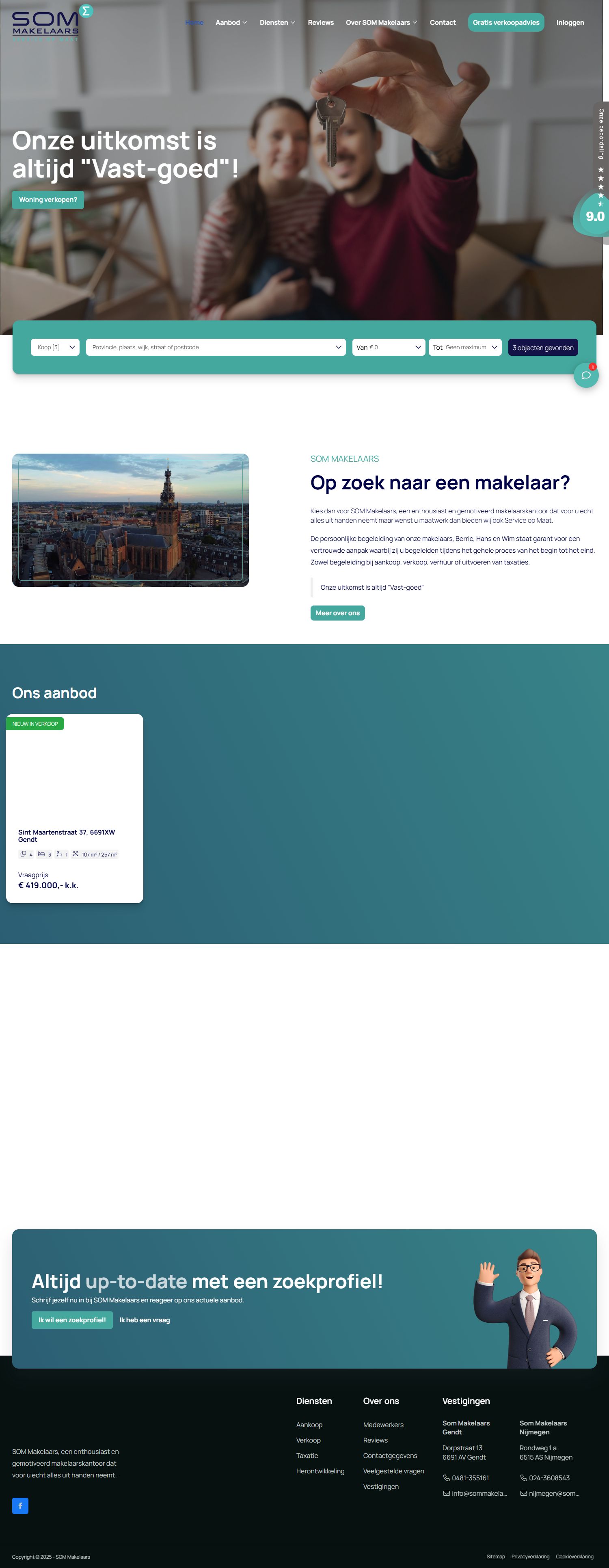 Foto van het kantoor van SOM makelaars