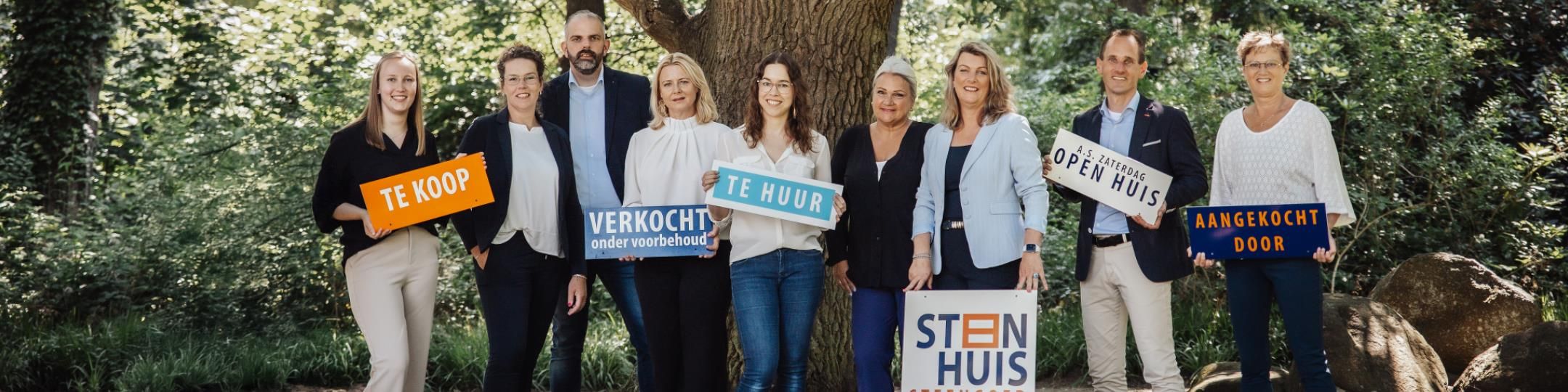 Team foto van Steenhuis Makelaars Assen