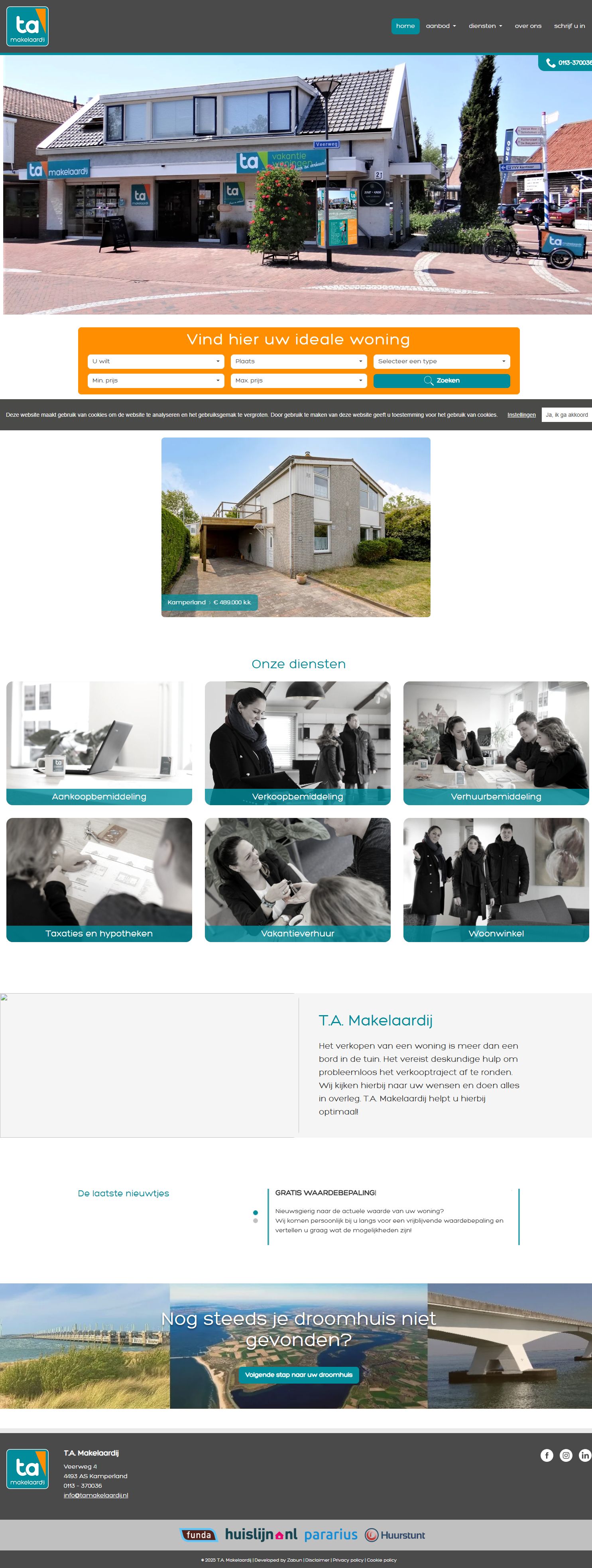 Photo de bureau T.A. Makelaardij en Vakantiewoningen