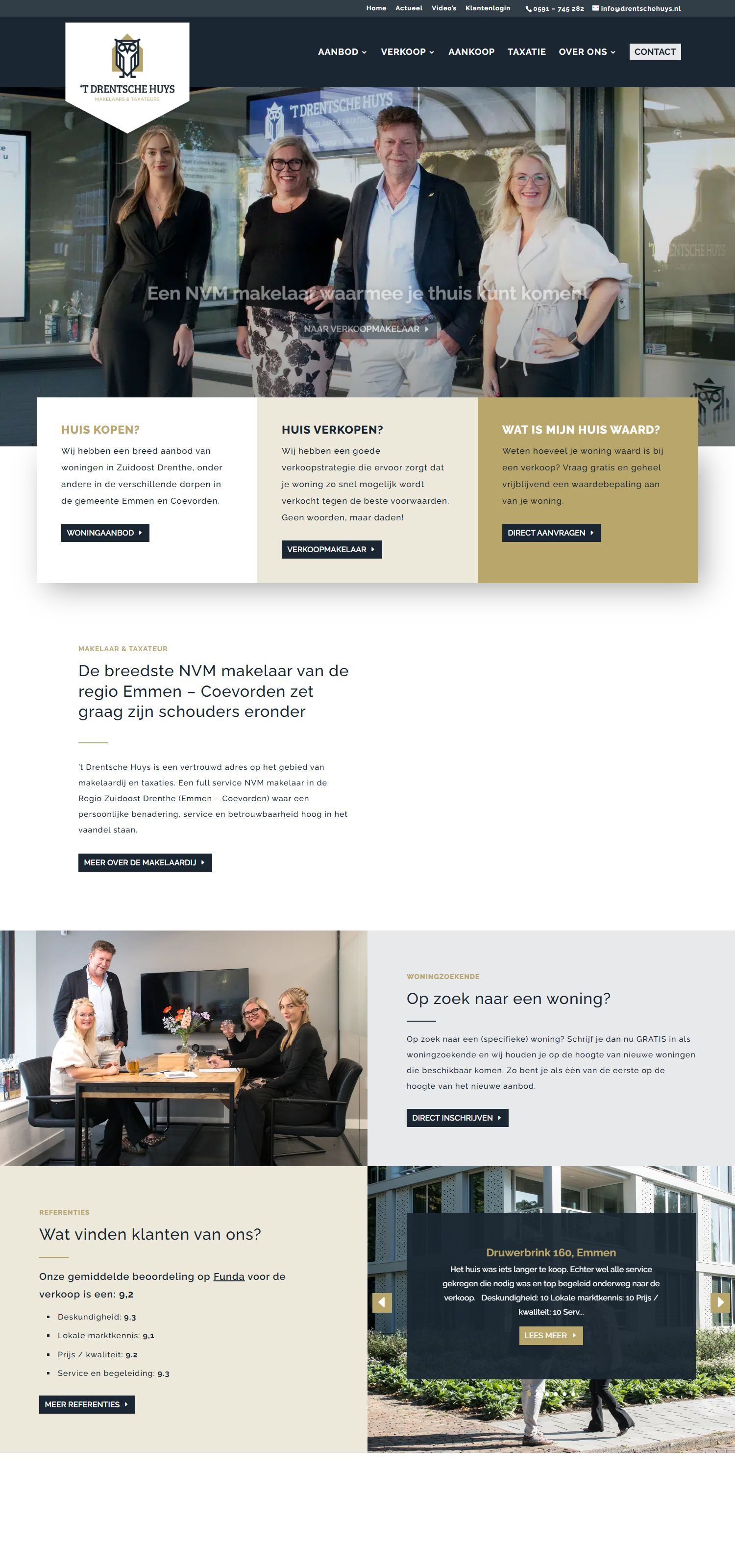 Capture d'écran du site web de www.drentschehuys.nl