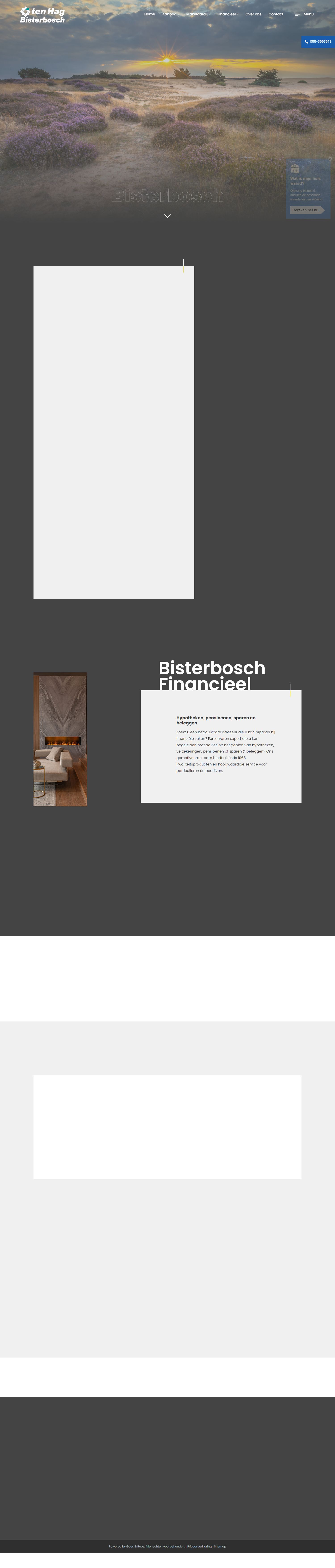 Screenshot van de website van www.bisterbosch.nl