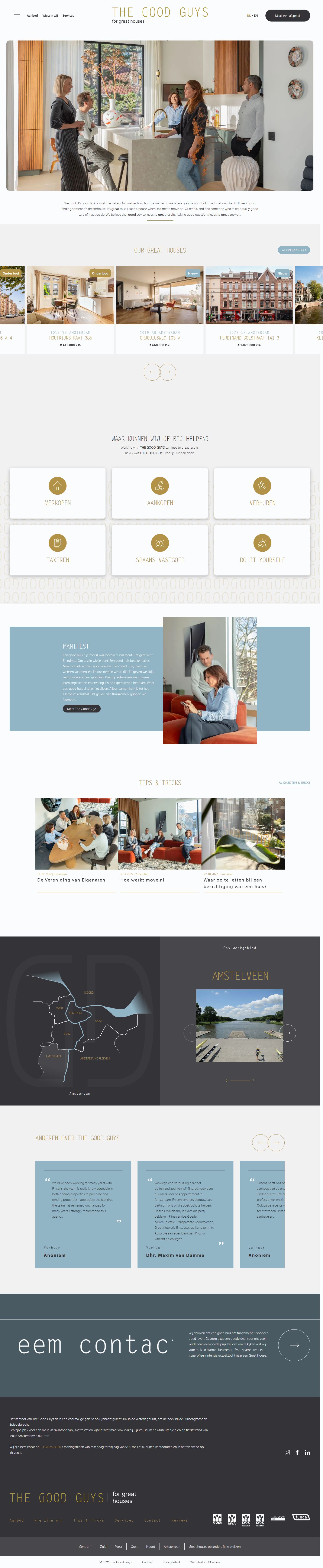 Capture d'écran du site web de www.goodguys.nl
