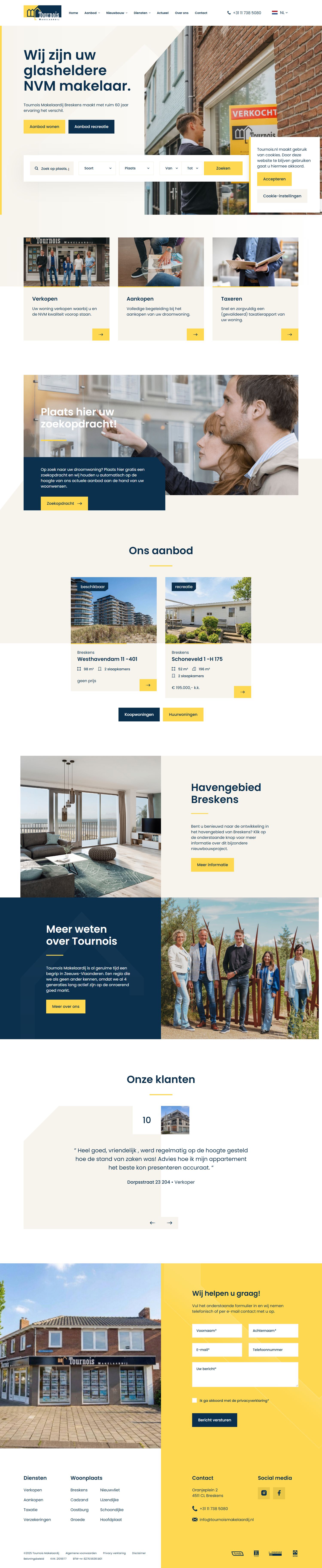 Kantoorfoto Tournois Makelaardij Breskens NVM