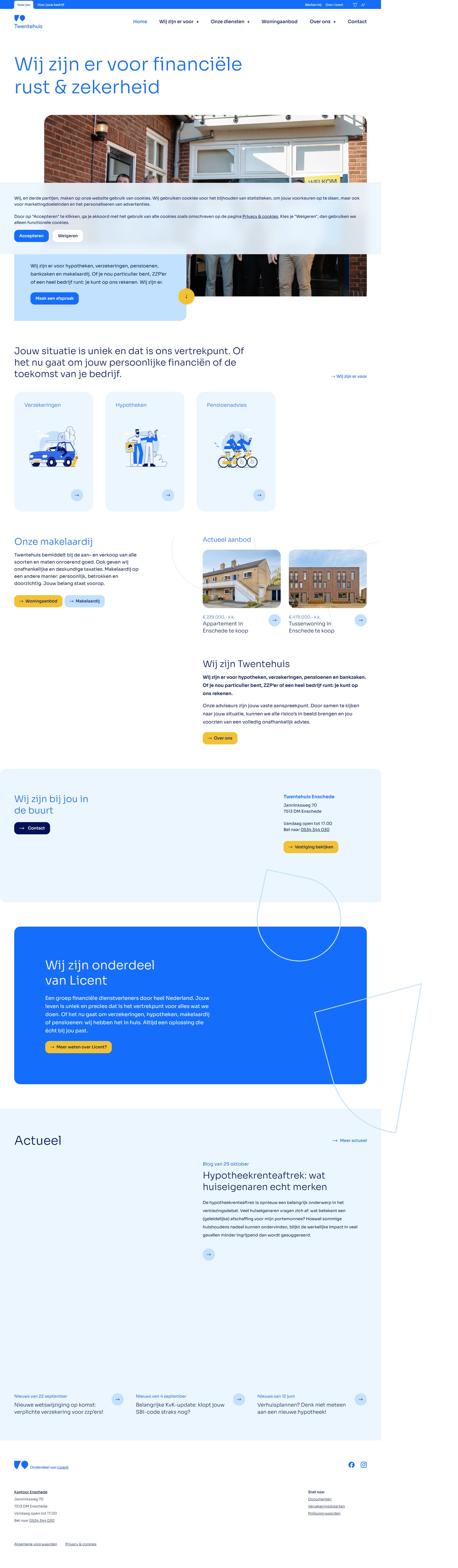 Capture d'écran du site web de www.twentehuis.nl
