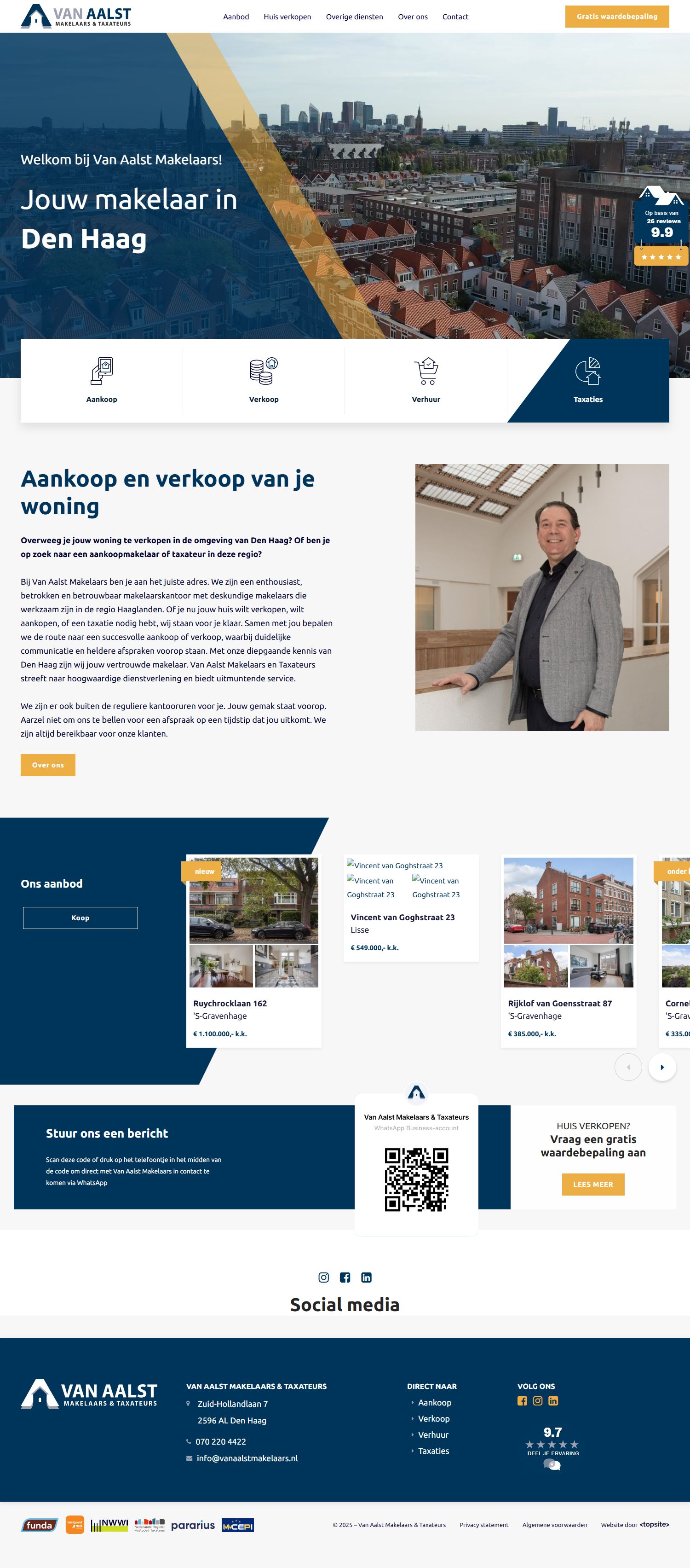 Bürofoto von van Aalst Makelaars & Taxateurs