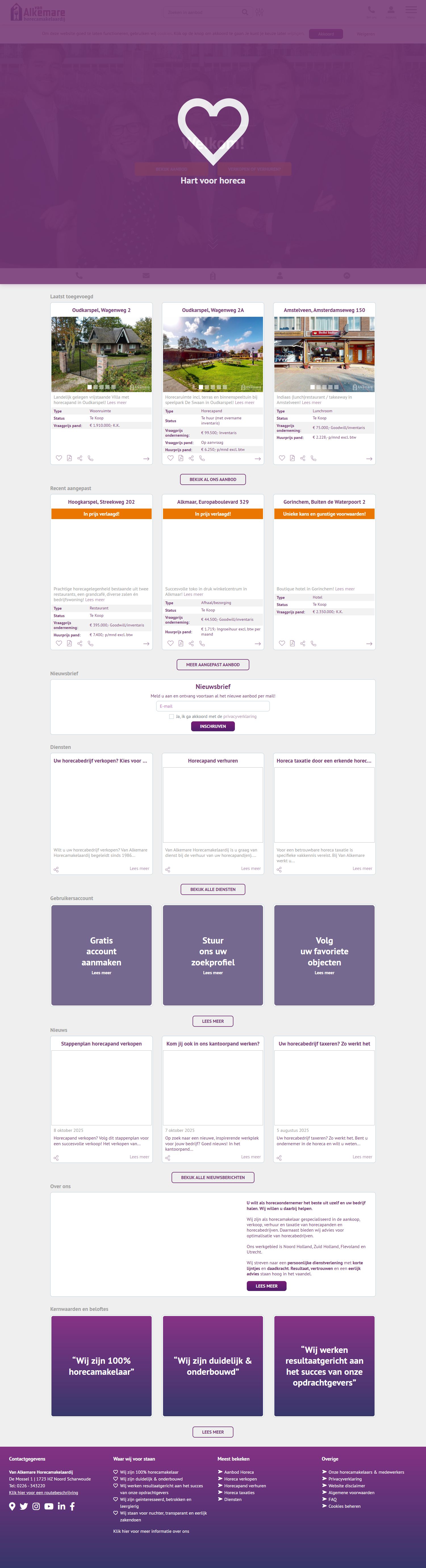 Team foto van Van Alkemare Makelaardij