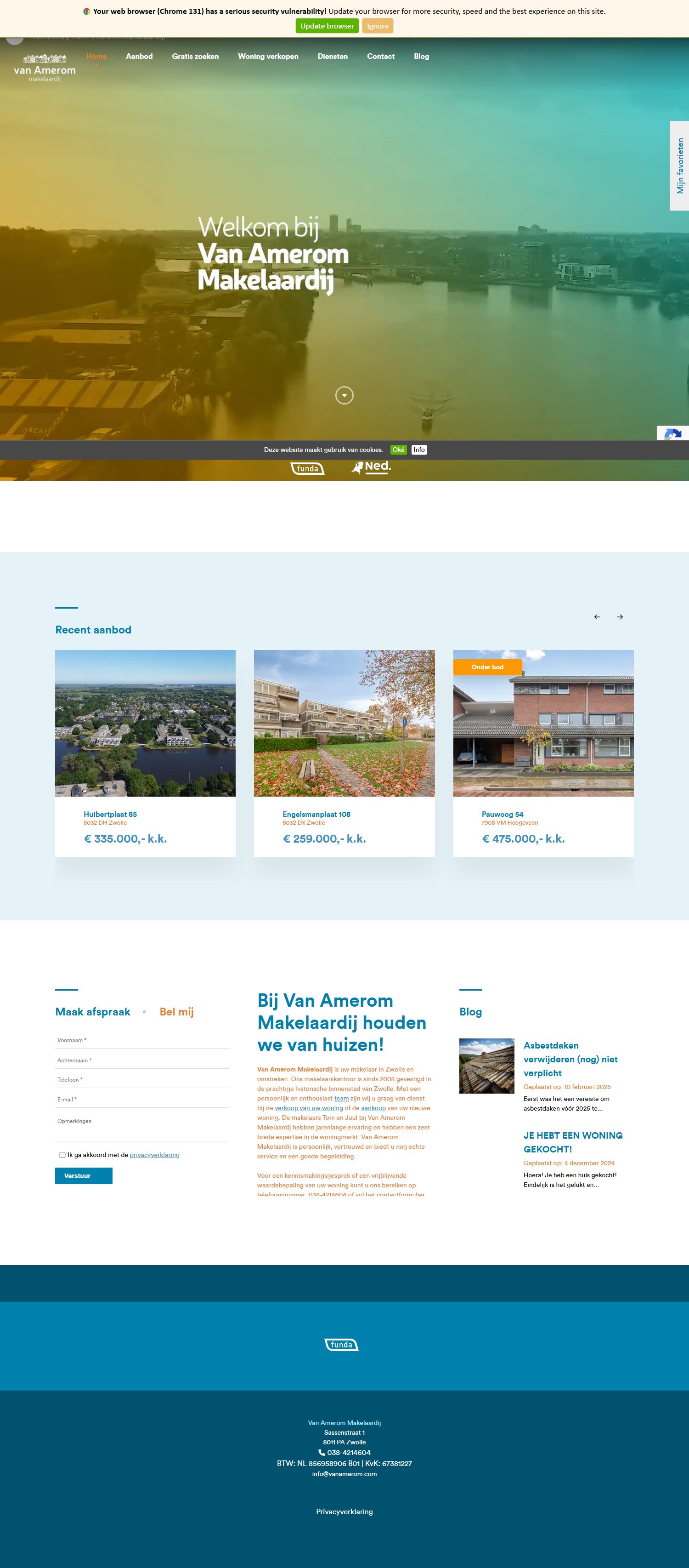 Photo du bureau de Van Amerom Makelaardij