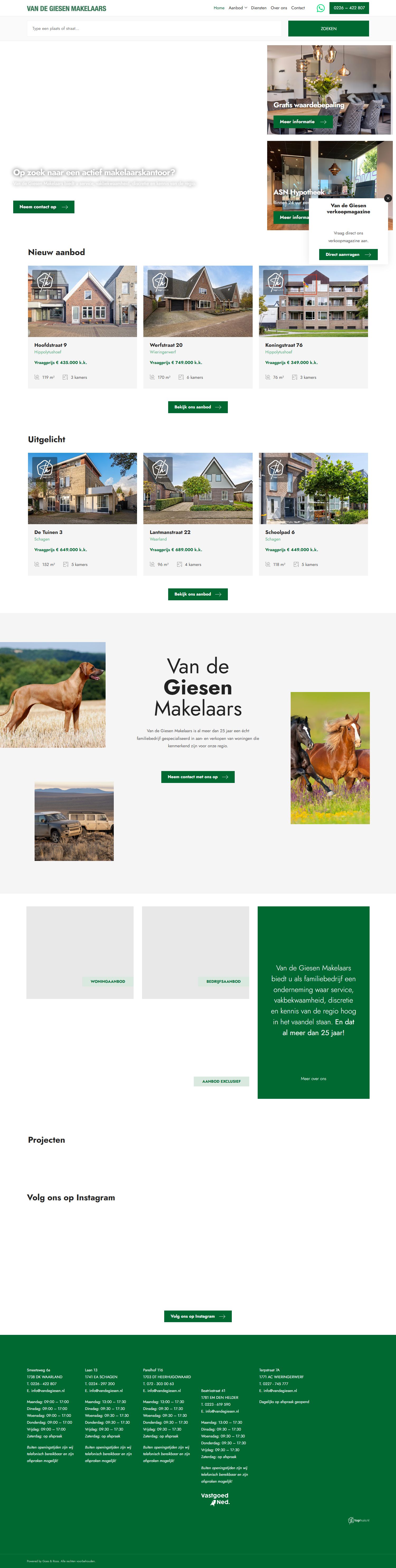 Kantoorfoto Van de Giesen Makelaars