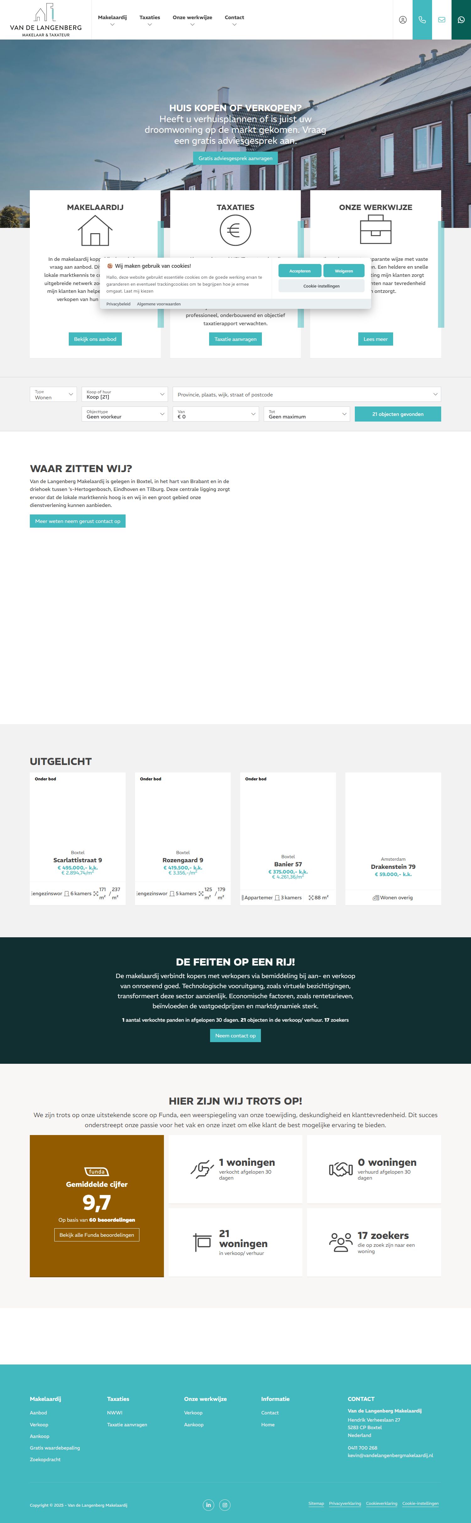 Bürofoto Van de Langenberg Makelaardij