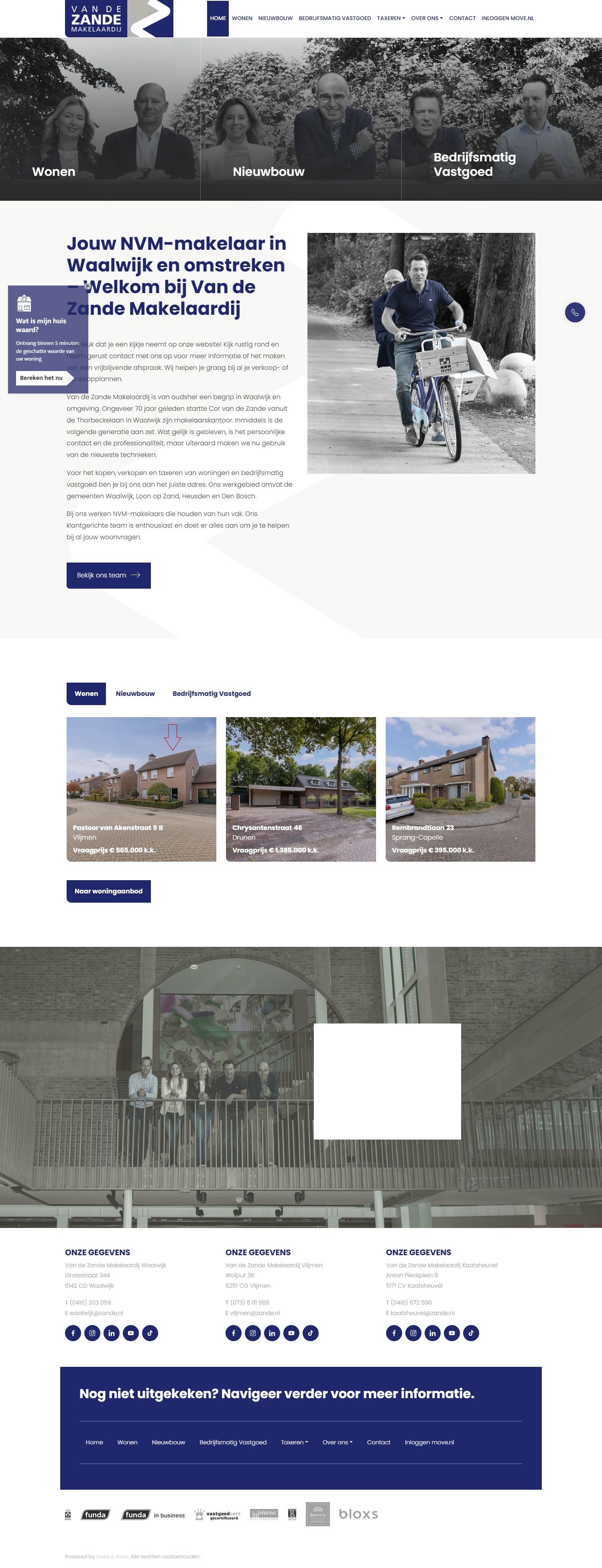 Photo de bureau Van de Zande Makelaardij Vlijmen