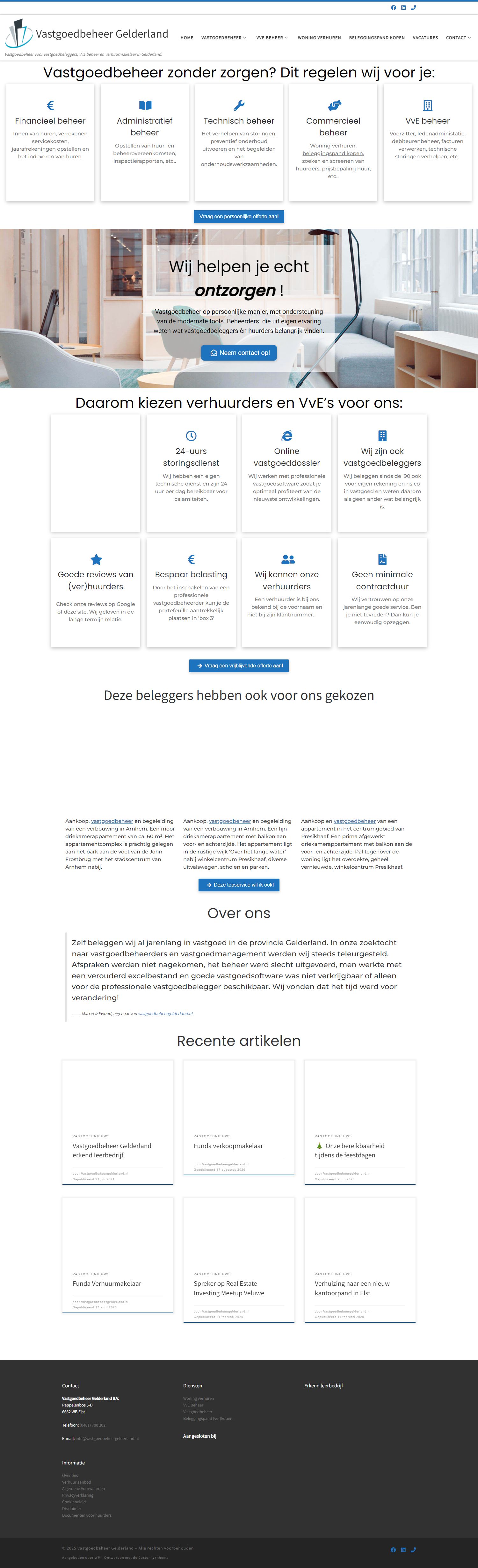 Screenshot van de website van www.vastgoedbeheergelderland.nl