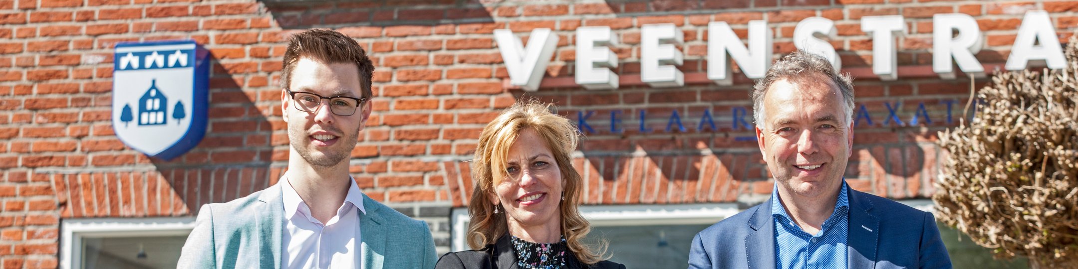 Team foto van Veenstra Makelaars & Taxateurs