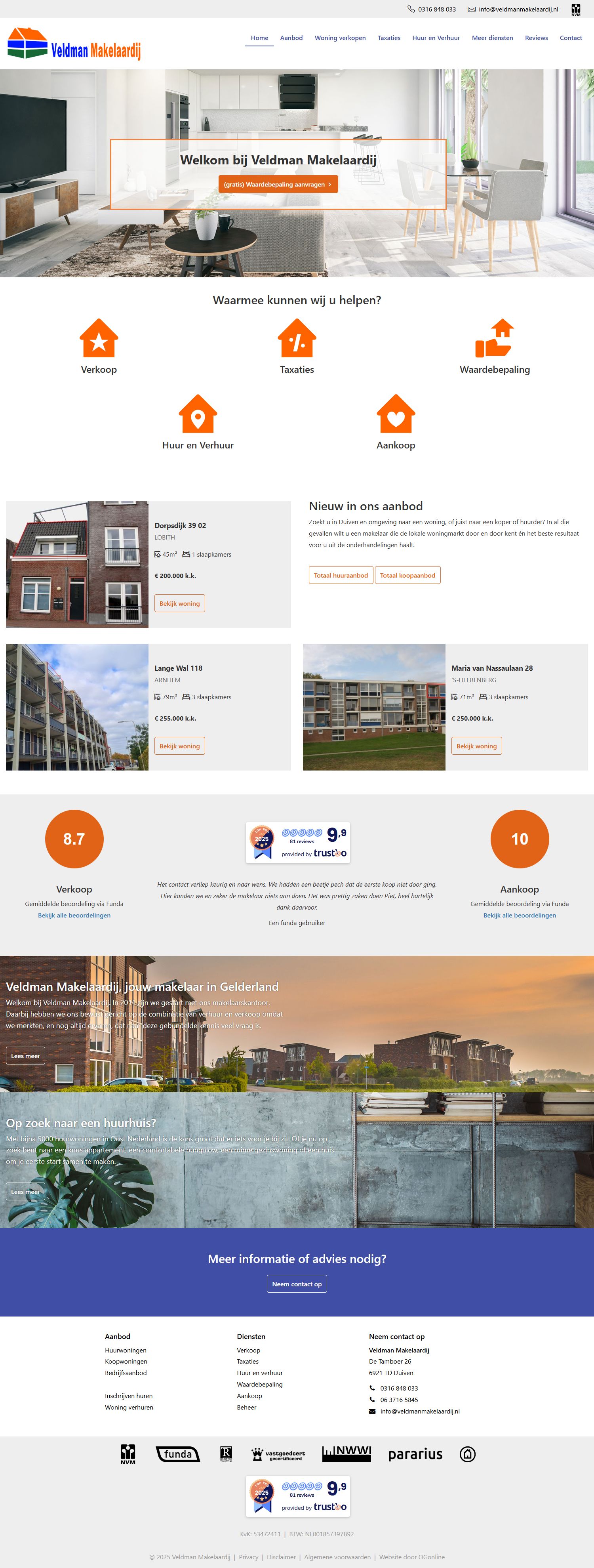 Kantoorfoto Veldman Makelaardij