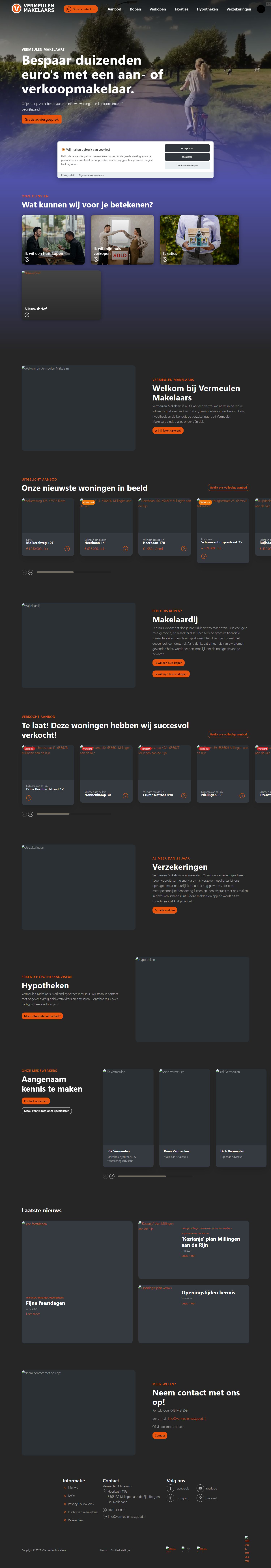 Screenshot van de website van www.vermeulenvastgoed.nl