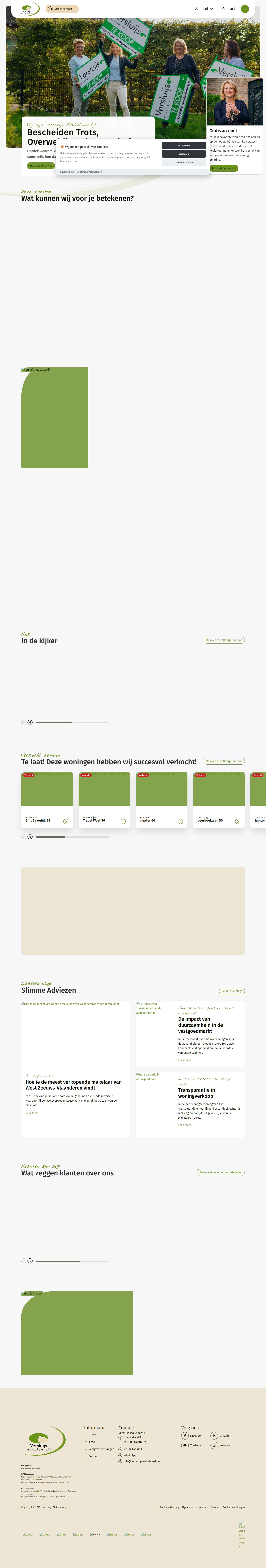 Screenshot van de website van www.versluijsmakelaardij.nl