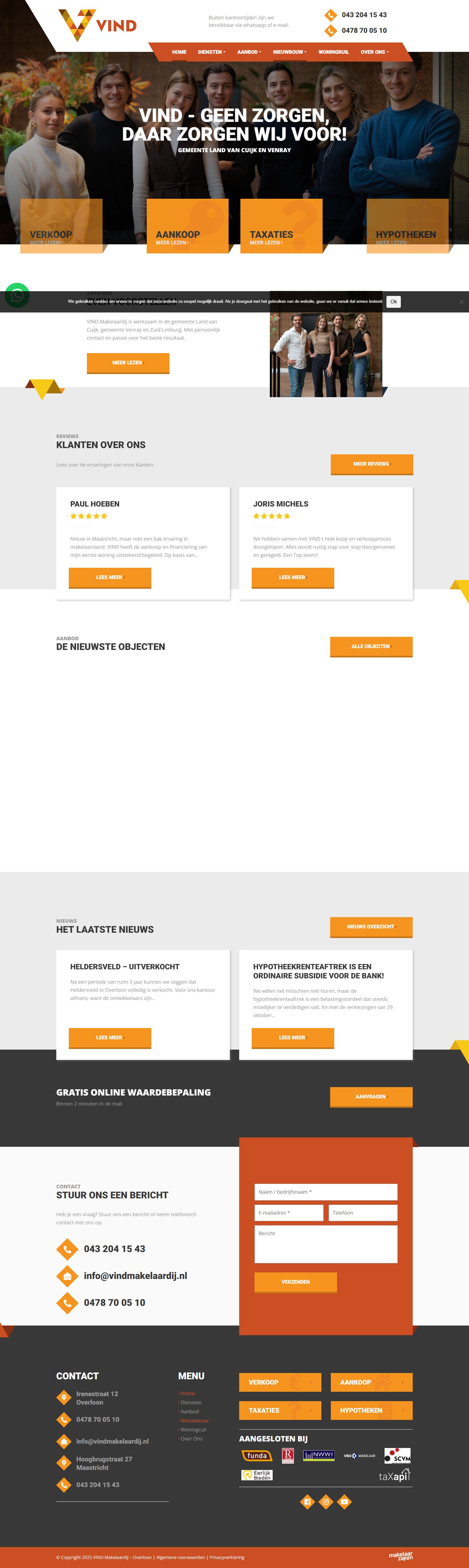 Kantoorfoto VIND Makelaardij