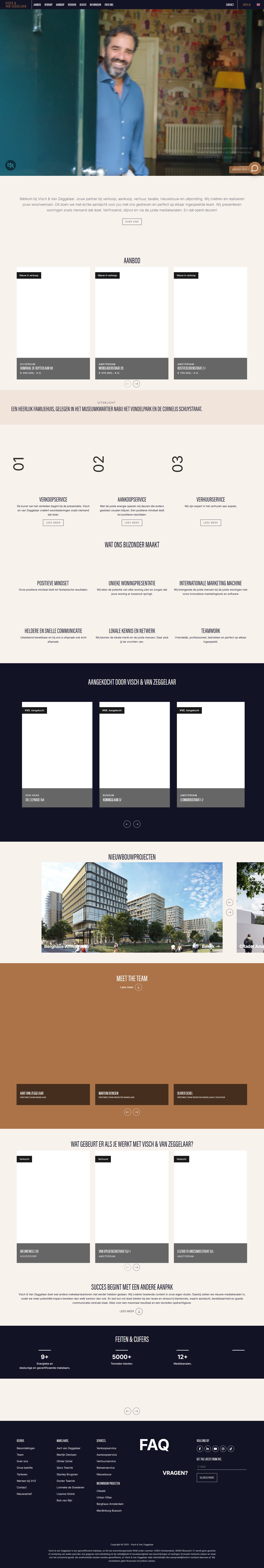 Capture d'écran du site web de www.visch-vanzeggelaar.nl