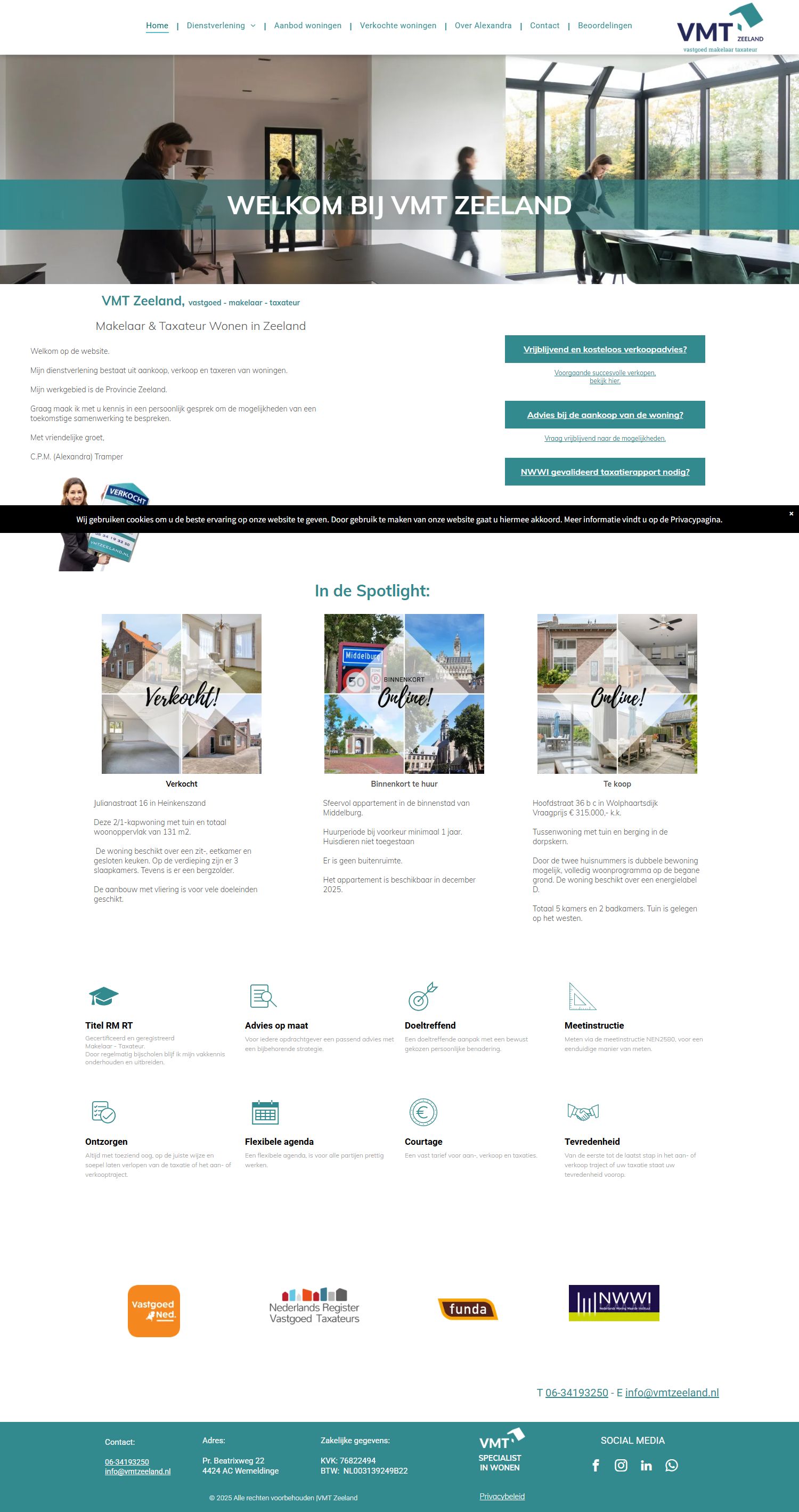 Bürofoto VMT Zeeland makelaar - taxateur