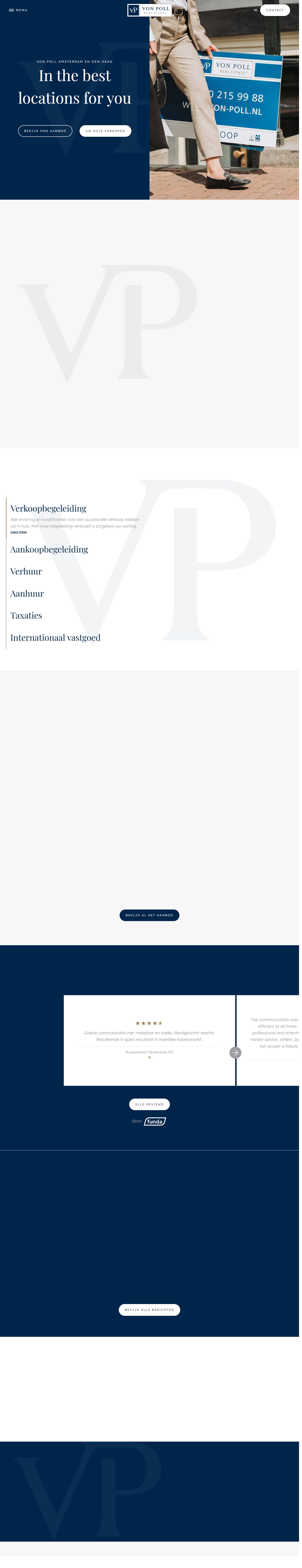 Screenshot van de website van www.von-poll.nl