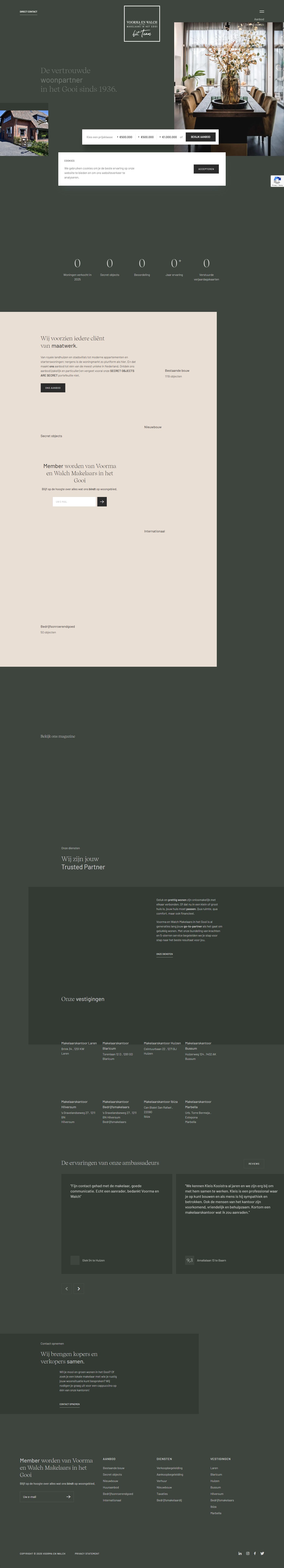 Screenshot of the website of www.voorma-walch.nl