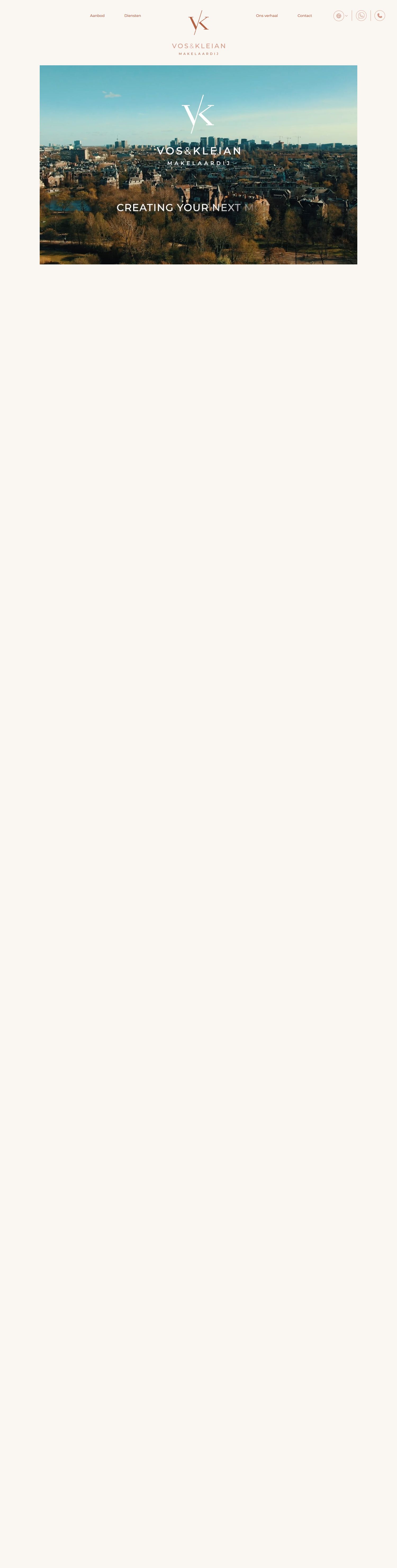 Screenshot der Website von www.voskleian.nl