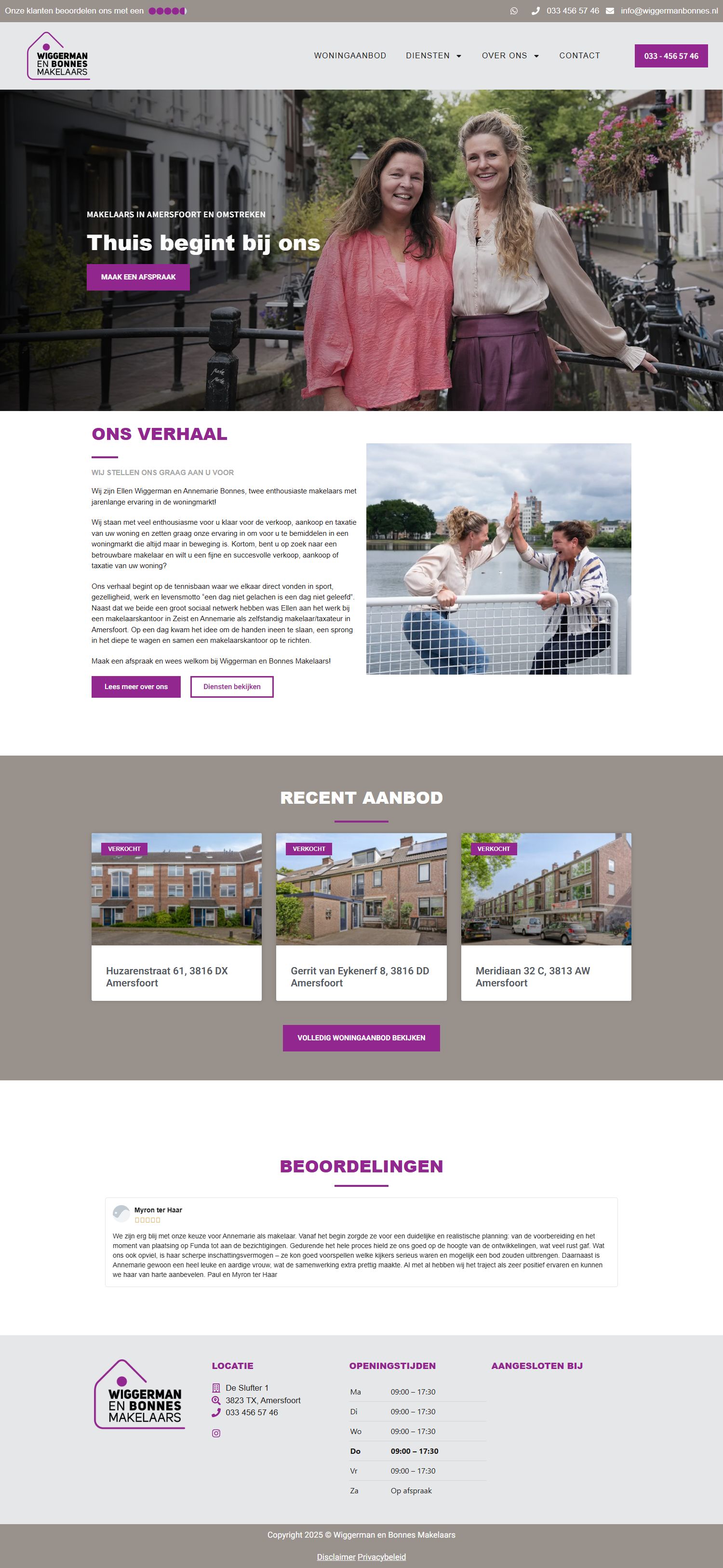 Screenshot van de website van www.wiggermanbonnes.nl