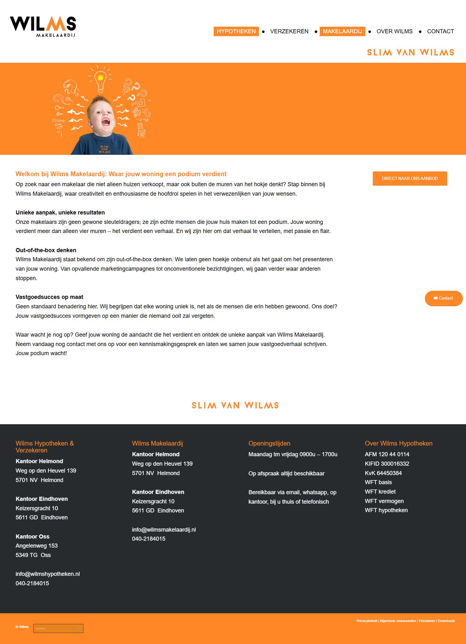 Team foto van Wilms Makelaardij