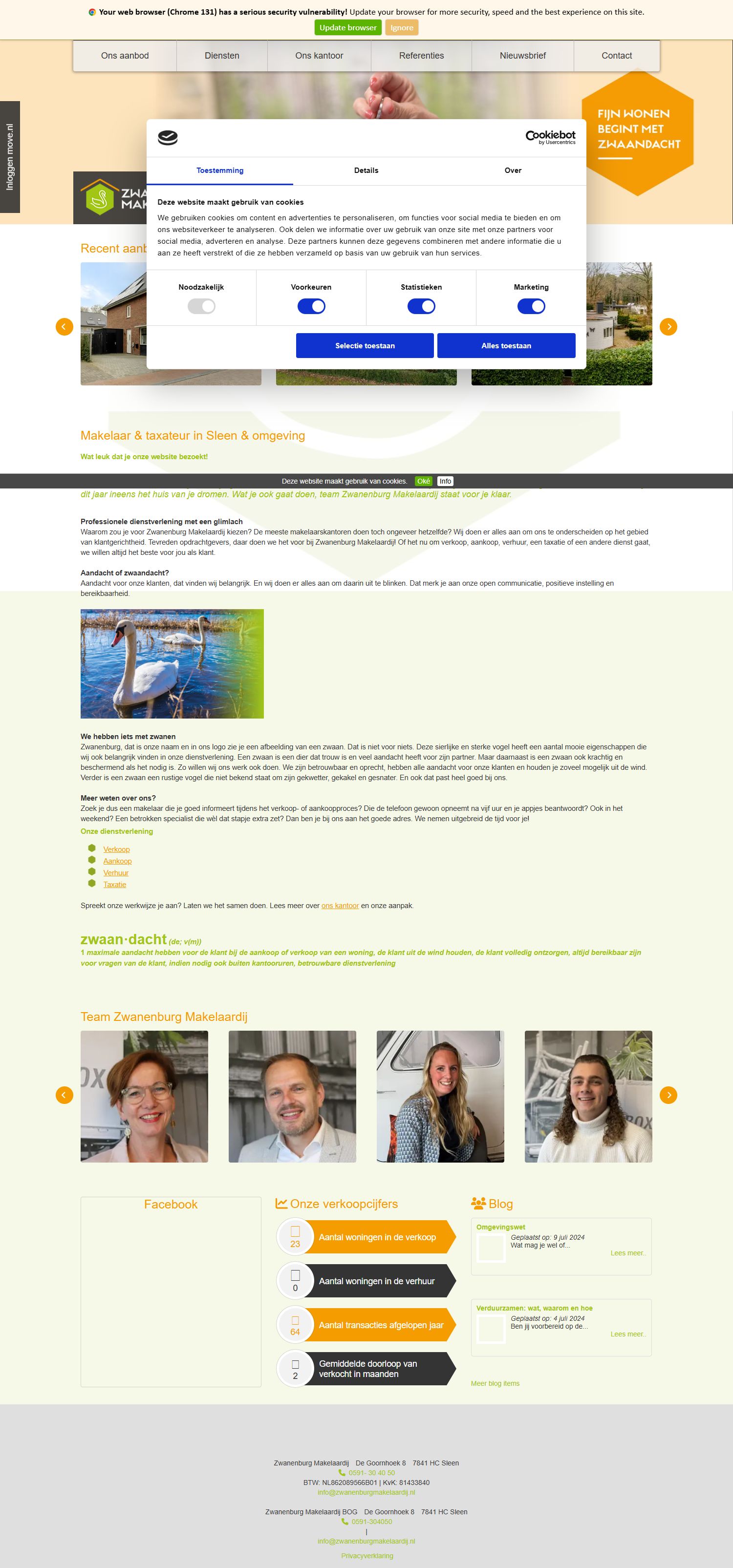 Kantoorfoto Zwanenburg Makelaardij