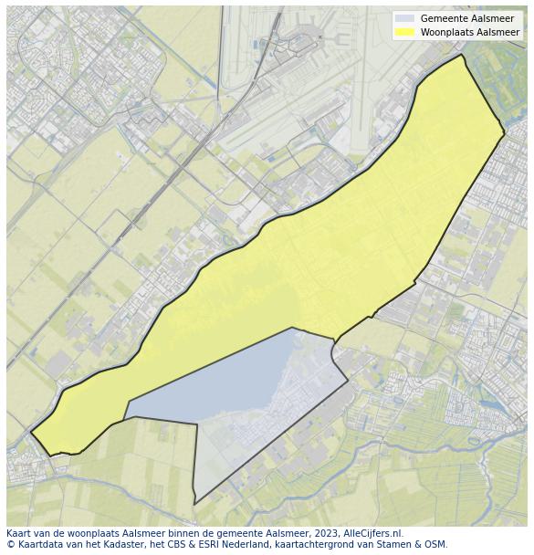 Kaart van Aalsmeer