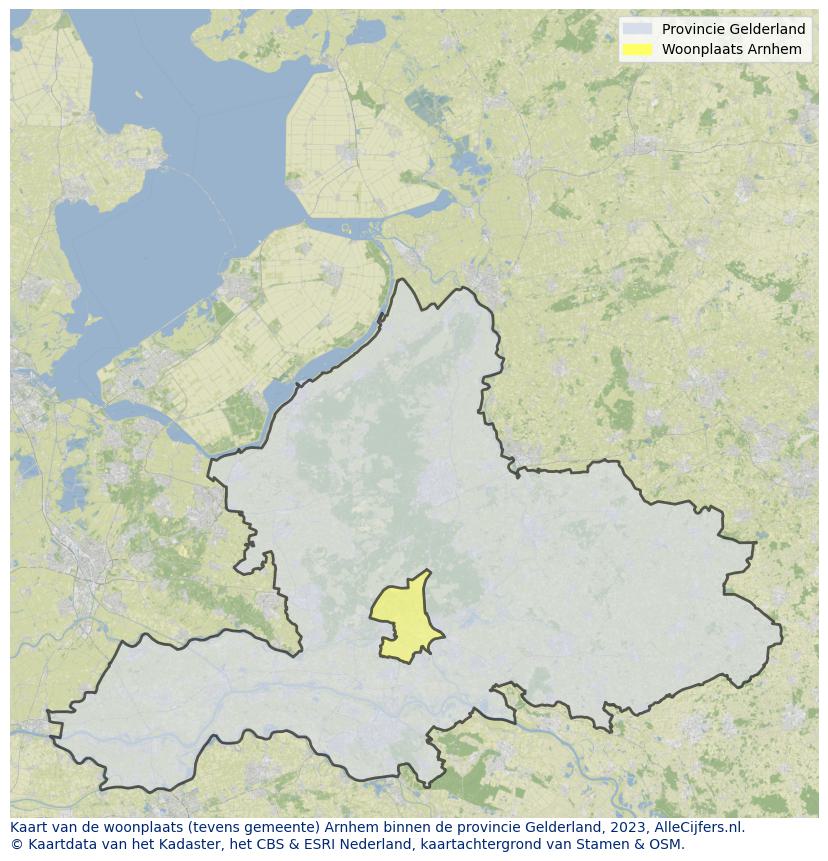 Kaart van makelaars in Arnhem, gemeente Arnhem