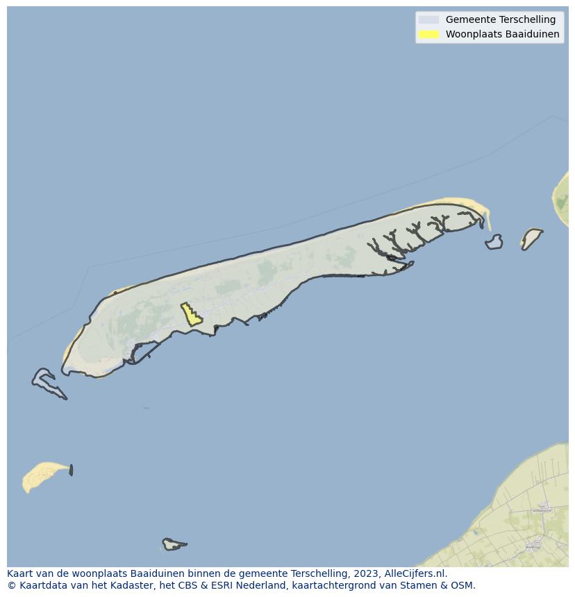 Kaart van Baaiduinen