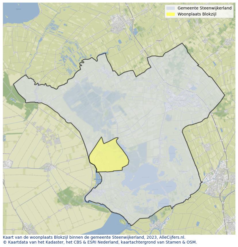 Kaart van Blokzijl