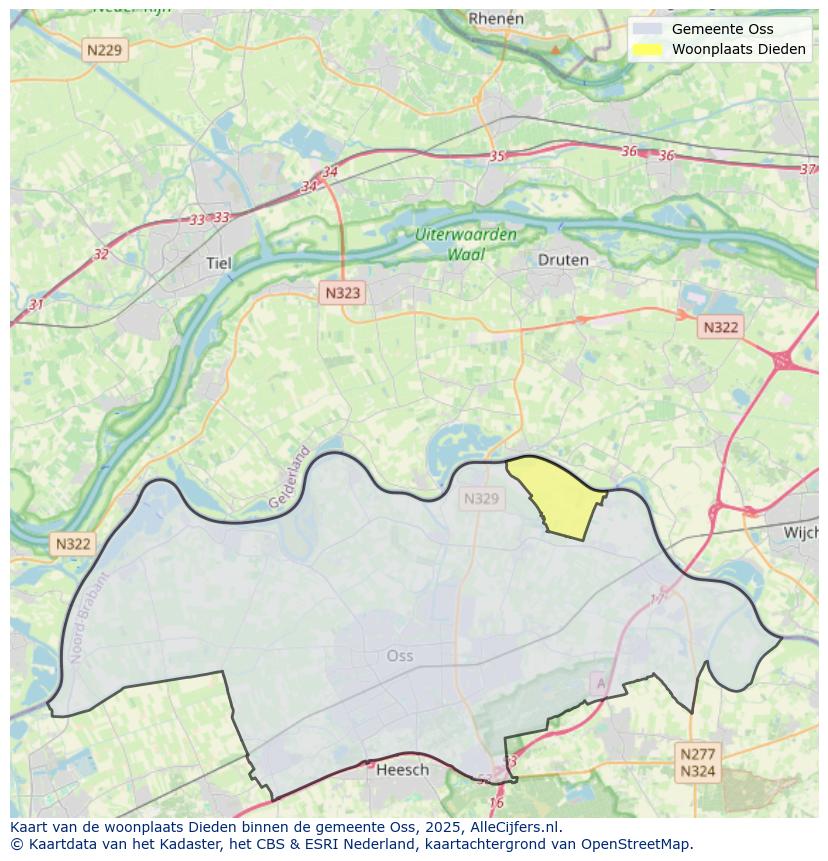 Map of real estate agents in Dieden, municipality 
