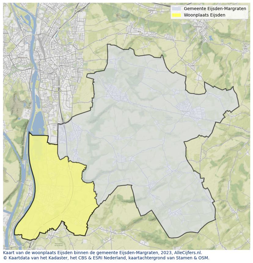 Kaart van makelaars in Eijsden, gemeente Eijsden