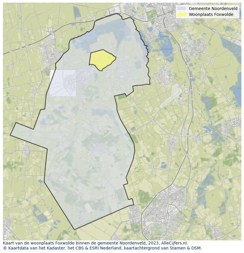 Kaart van Foxwolde