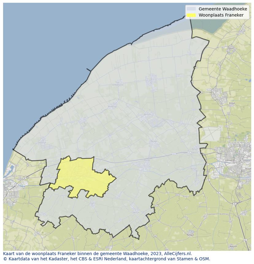 Kaart van Franeker