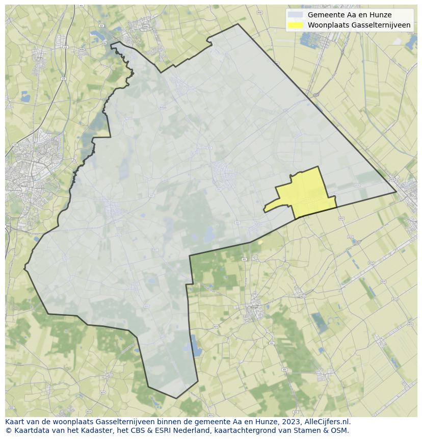 Kaart van Gasselternijveen