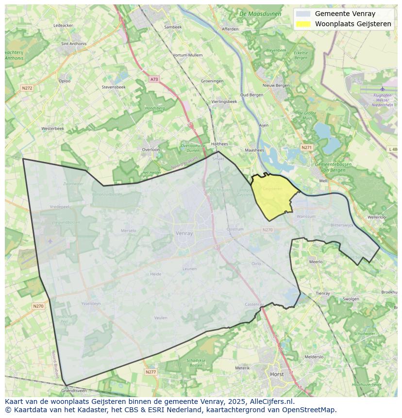 Map of real estate agents in Geijsteren, municipality 