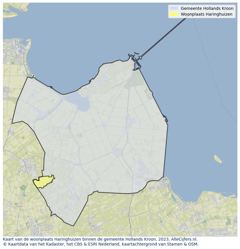 Kaart van makelaars in Haringhuizen, gemeente Niedorp