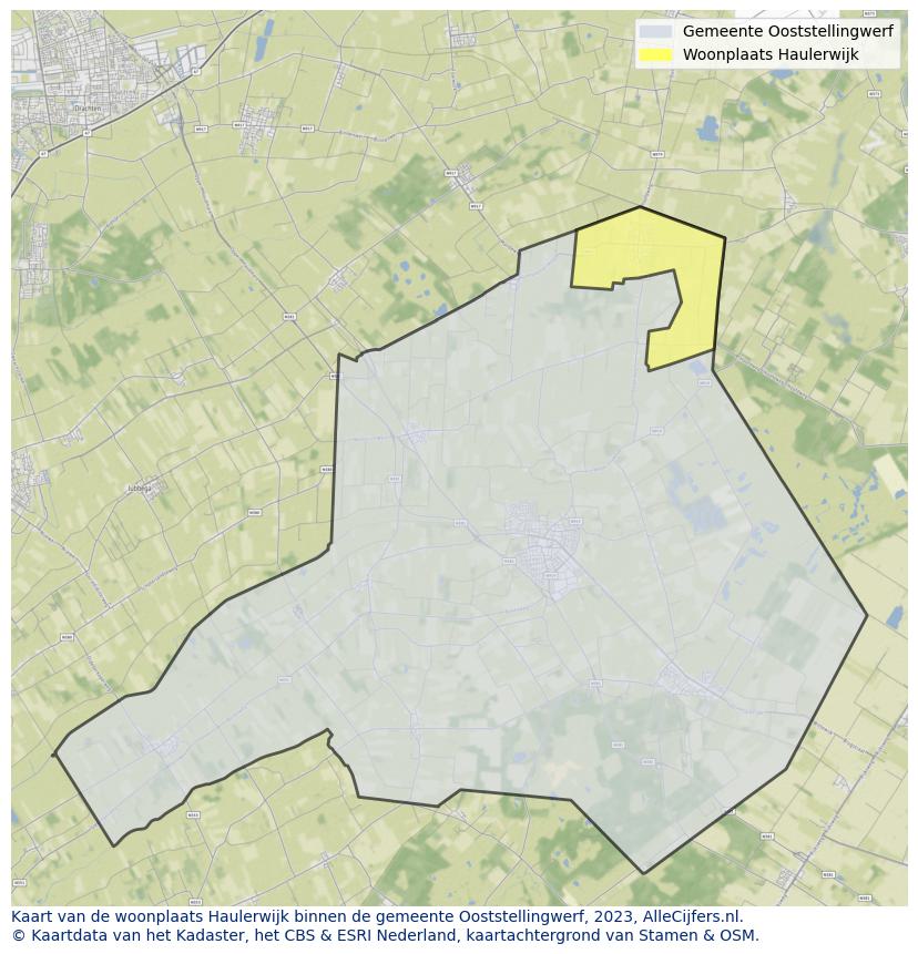 Kaart van Haulerwijk