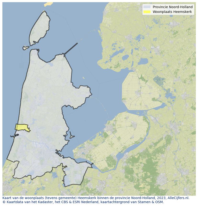 Kaart van Heemskerk